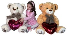 Ivon Ours Peluche 80cm Coeur
