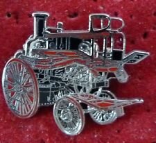 PIN'S SAPEURS POMPIERS ANCIEN VEHICULE POMPE A VAPEUR ARGENT ZAMAC BALLARD