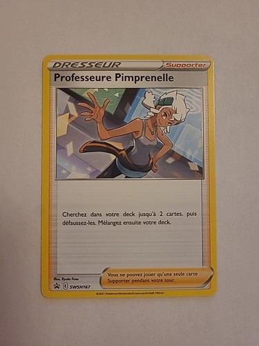 Carte pokemon professeur - carte,