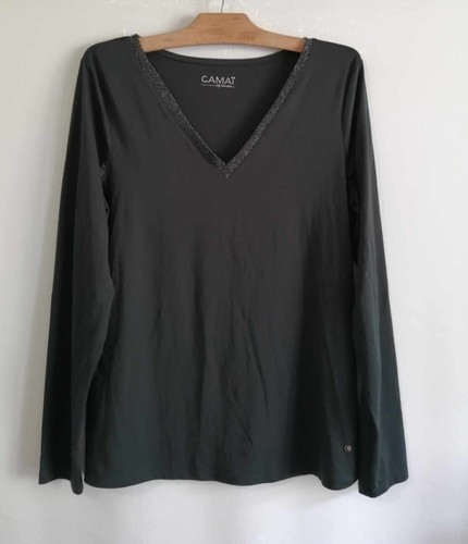 Haut vert foncé polyester