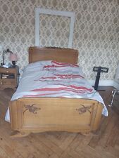 Lit 120 Sommier Tapissier Ressort Et Sa Table De Chevet Dessus Marbre