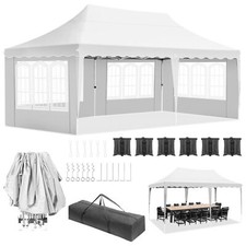 Pavillon 3x6 m Tente événementielle Chapiteau Grill Tente Tente de fête...