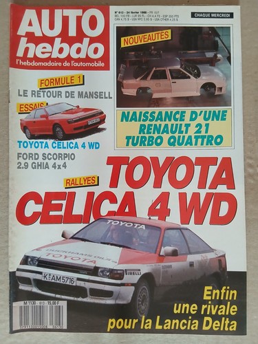 Auto hebdo 613 2 1988 - auto, n°613