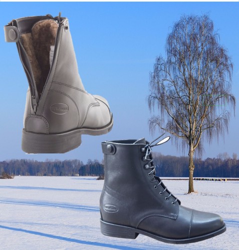 Leather ankle derby winter - leather,