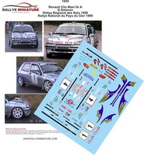 DECALS 1/18 REF 1555 RENAULT