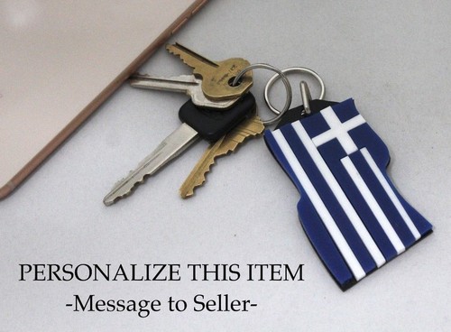 Greek flag key chain - flag,