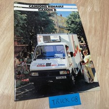 Renault fourgon gamme B prospectus catalogue camion poids lourd