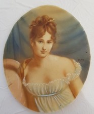 PEINTURE MINIATURE époque Napoléon 3 A ENCADRER