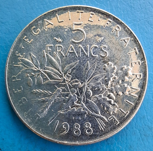 Francs semeuse 1988 annee - 5,