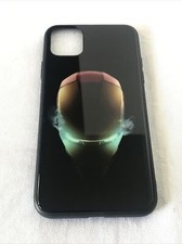 Coque Iron-man Pour IPhone 11 Pro Max Rigide Verre Lumineuse Fluorescente