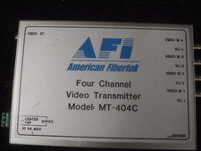 American Fibertek 4 Channel Video Transmitter MT-404C with Power Supply