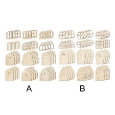 48 pièces porte de  en bois