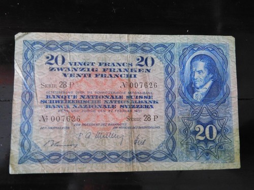 Billet suisse francs - billet,