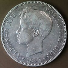 ESPAGNE ALFONSO XIII 5 PESETAS