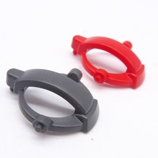 39309 Playmobil Lot de 2 Casques Gris et Rouge Espace Espion Agent Secret