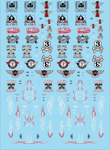 Decals décalcomanie hot rod - decals,