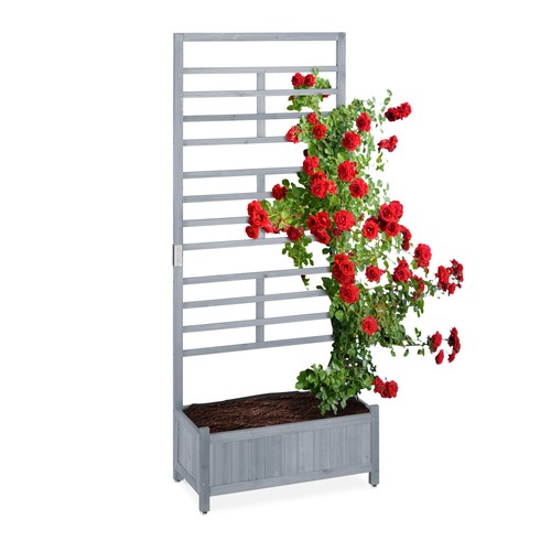Jardiniere bois bac - , fleurs