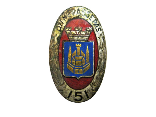 Ancien insigne email regiment - ancien,