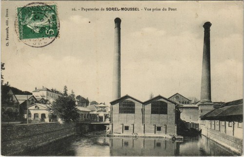 Cpa papeteries sorel mousel - papeteries, sorel-mousel