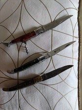 Lot De 3 Anciens Laguiole Numérotés 1421 Et 12 C 27 Limonadier