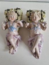 Bouquetieres Murale Porcelaines Chérubins Ange Angelots