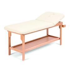 Skema Table de soins et d examen médical en bois 189x65cm Marron clair