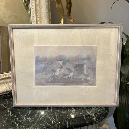 Tableau aquarelle ancienne - tableau,