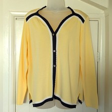 Misook Cardigan LG Nautical