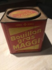 Ancienne boite tôle publicitaire cubes MAGGI