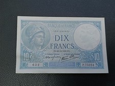 Billet 10 Francs Minerve