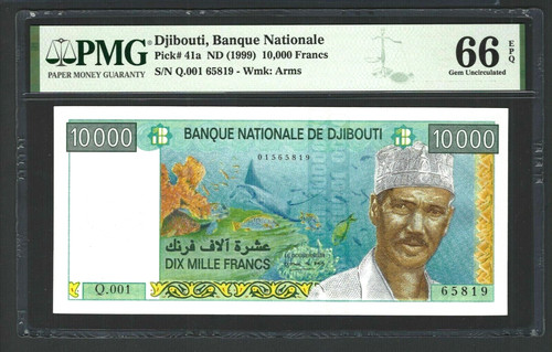 Djibouti 000 francs - 10,000,