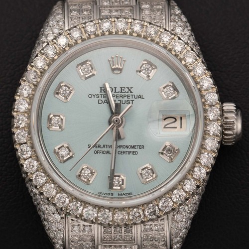 Rolex datejust 6971 diamants - rolex,