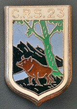 Insigne Badge CRS 23 Sanglier