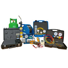 Kit EU frigoriste TOP10: balance 100kg, récupérateur, pompe vide, détecteur, 