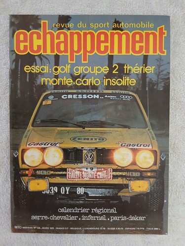 Echappement 125 1979 golf - n°125, 3/1979