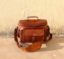 12 " Cuir Appareil Photo Sac Cartable Véritable pour Objectif