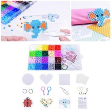 Perles Hama avec panneaux perforés Puzzle Paper Kit de perles de fusible
