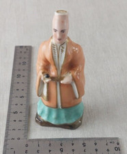 Ancien flacon à parfum / statue en porcelaine, au chinois, style Jacob Petit