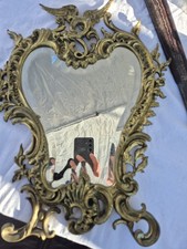 Miroir en bronze doré –