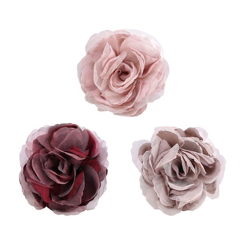 Broche fleur tissu - broche, tissu,