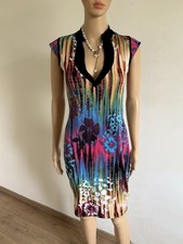 Robe multicolore à manches