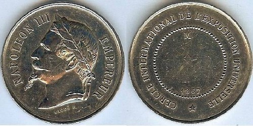 Jeton napoleon iii cercle - iii,