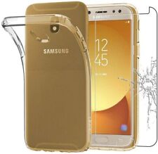  Pour SAMSUNG Galaxy J5 (2017) - Coque Gel Silicone transparent + 1 Verre Trempé