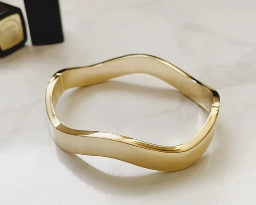 Bracelet jaune massif 14 - or,