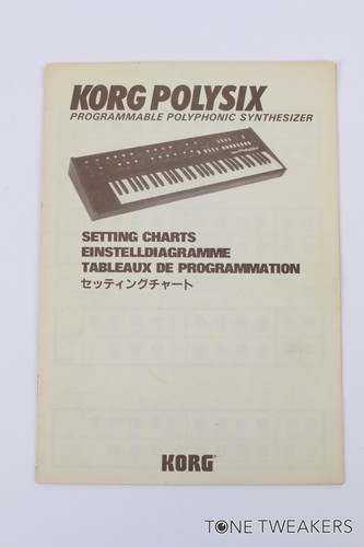 Korg polysix setting charts - polysix,