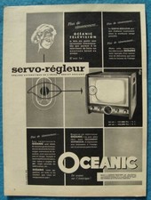 Publicité Papier - Poste télévision OCEANIC de 1957