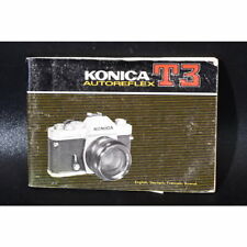 Manuel D'Utilisation Konica Autoreflex T3 / Mode D'Emploi / Guide / DE
