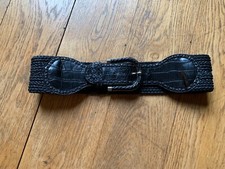 Ceinture large noire T85