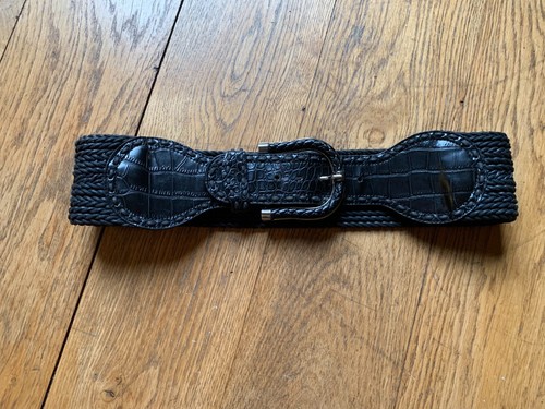Ceinture large noire t85 - ceinture,