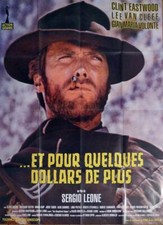 FOR A FEW DOLLARS MORE - LEONE / EASTWOOD - RARE LARGE REISSUE MOVIE POSTER